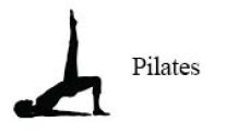 Foto: stilisierte Figur beim Pilates